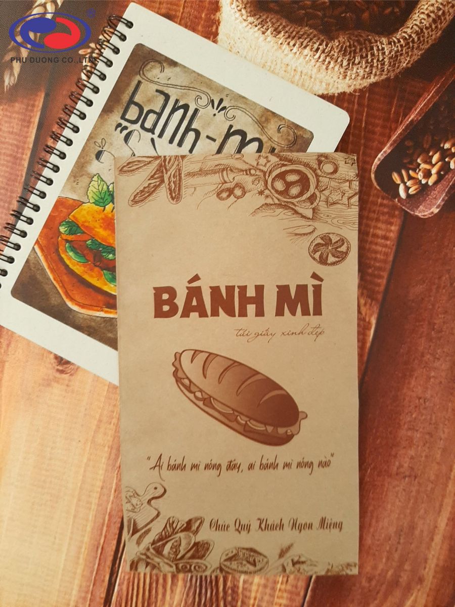 In túi giấy bánh mì đẹp