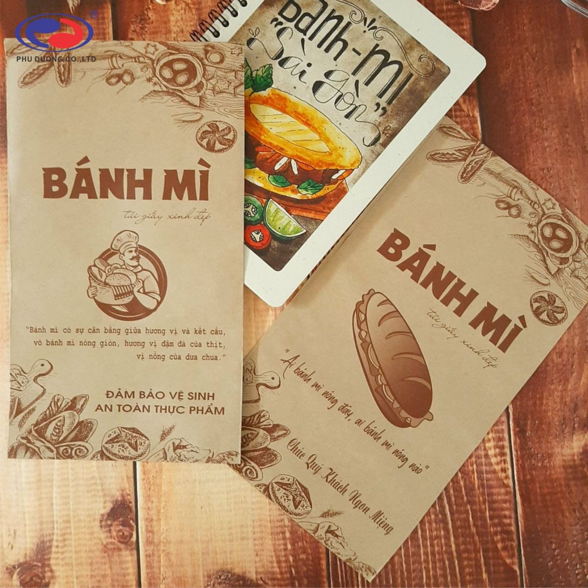 Túi giấy bánh mì đẹp